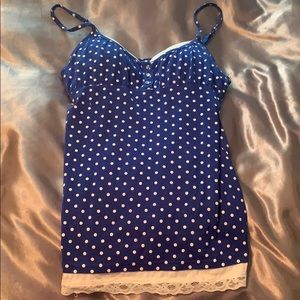 Spaghetti strap built in bra